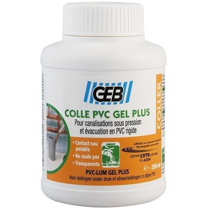 Colle PVC Gel plus - pot 250 mL