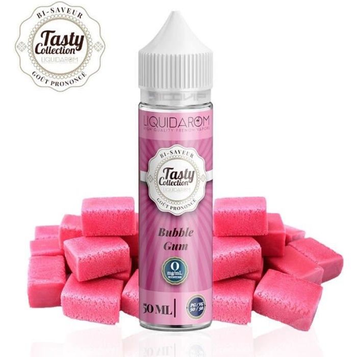 E-liquide Liquidarom Tasty Collection Bubble Gum 50ml - 3mg - Cdiscount Au  quotidien
