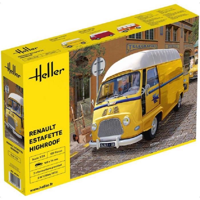 Maquette Heller Renault Estafette Toit Haut – Échelle 1/24, Occasion, France