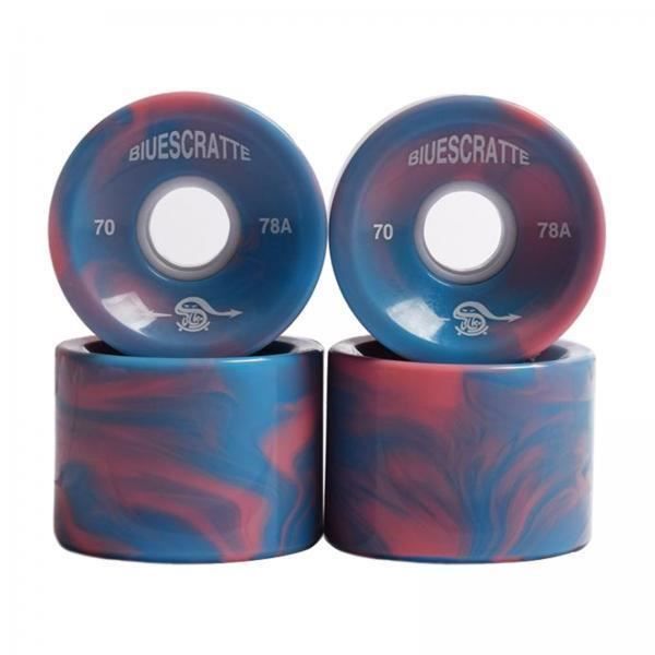 Roues Longboard 78A PU Translucide Clignotant – 65x43mm, 4 Pièces, Pour Cruising Et Descente