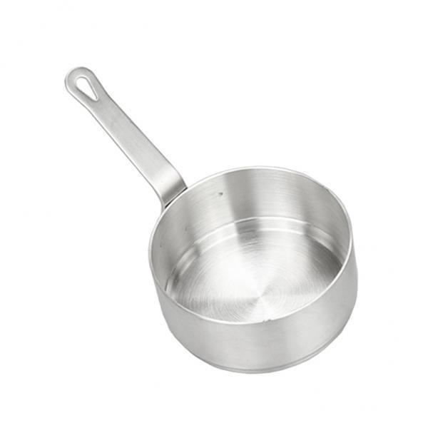 Mini casserole à lait tout en un à fond plat en acier inoxydable pour faire bouillir le lait, la sauce, les sauces, les pâtes (150 ml