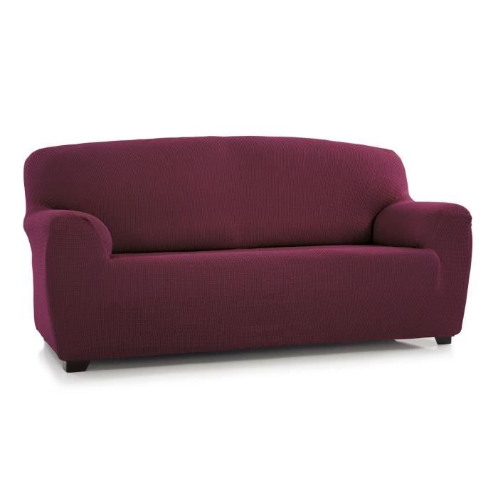 Housse de canapé 2 places protectrice intégrale bi extensible Violet Housse de canapé 2 places protectrice intégrale bi extensible Violet