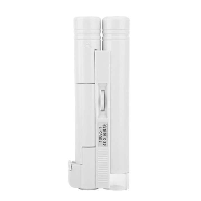 Microscope De Poche LED Pour Enfants - Portable, Réglable, Pour Explorer Cellules Et échantillons - Dès 5 Ans