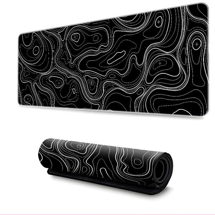 INF Tapis de souris de grande taille Le noir M