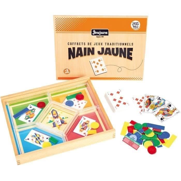 Jeu Du Nain Jaune Coffret En Bois Jeu De Societe Classique Jeujura Cdiscount Jeux Jouets