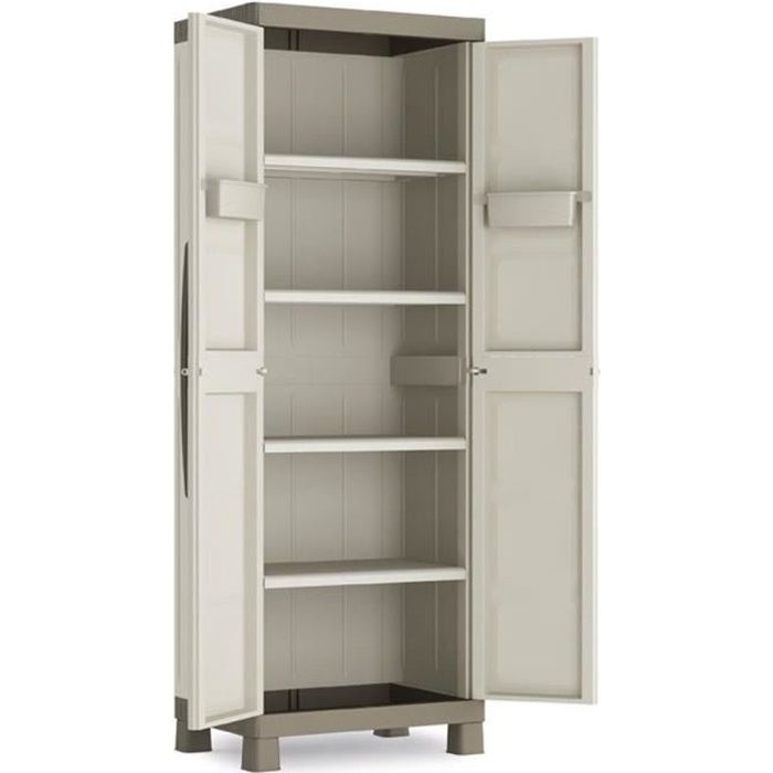 armoire - kis - excellence - gris - 2 portes - 65x45x182 cm
