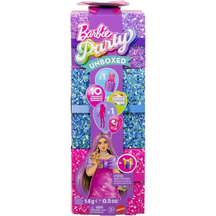 Barbie Color Reveal coffret Surprise Party, poupée et mini-poupée a Barbie Color Reveal coffret Surprise Party, poupée et mini-poupée a