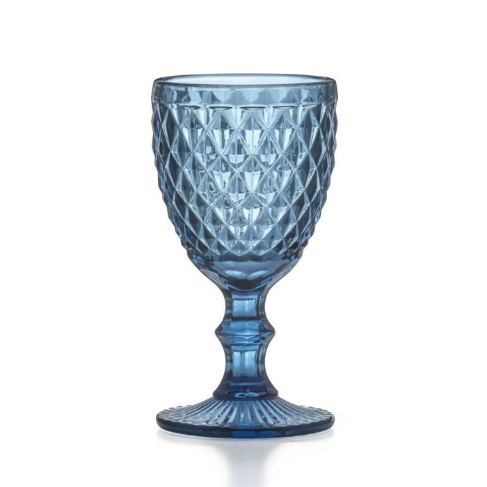 Diamond Bleu - 6 verres à pied 20 cl