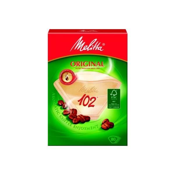 Melitta Lot De 15 Boîtes Filtres Ronds Brun Taille 1 – 100% FSC, Café Parfait à Chaque Infusion