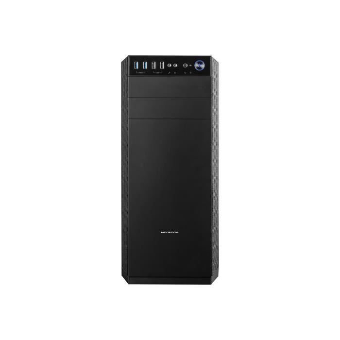Boîtier PC - MODECOM - OBERON Pro Silent - Midi Tour ATX - Noir - 2x USB 3.0 - Réduction du bruit