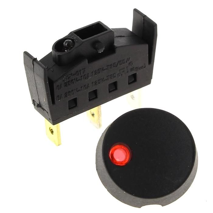 Interrupteur 3 cosses noir ss-200421 - Cafetiere Moulinex - Interrupteurs et switch