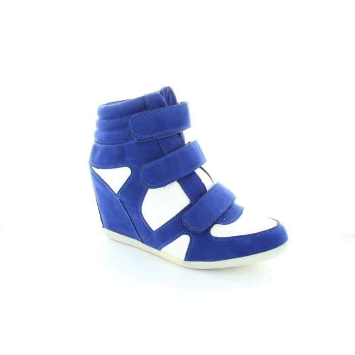 chaussure compensée bleu