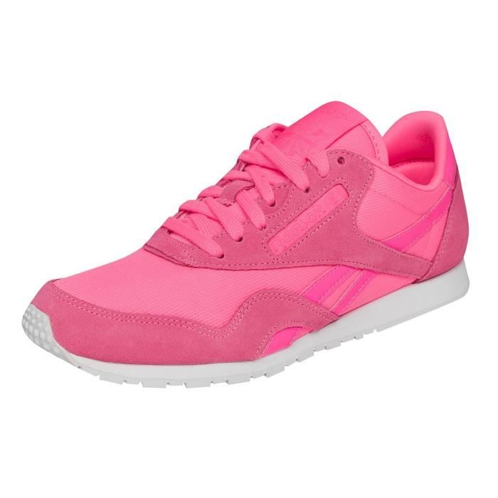 Reebok Chaussures Reebok Femme Classics Nylon Slim Metallics Packs - Magenta