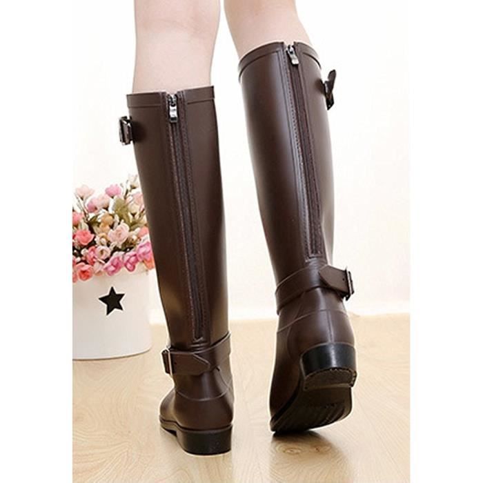 Bottes de sale pluie femme confortable