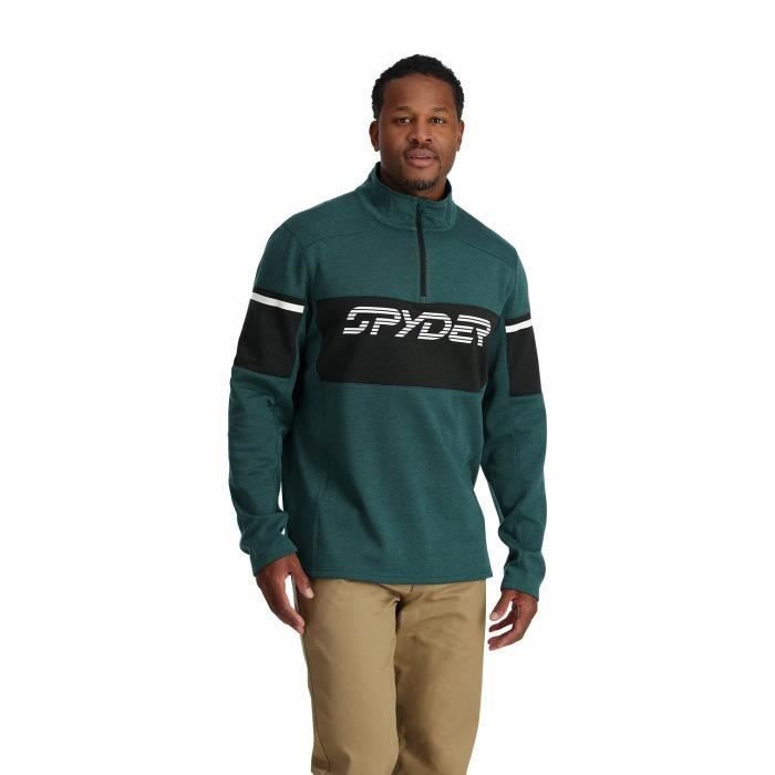 Polaire Spyder Speed Homme Cypress green 2XL Ski 360 Stretch Smooth Face Power Fleece