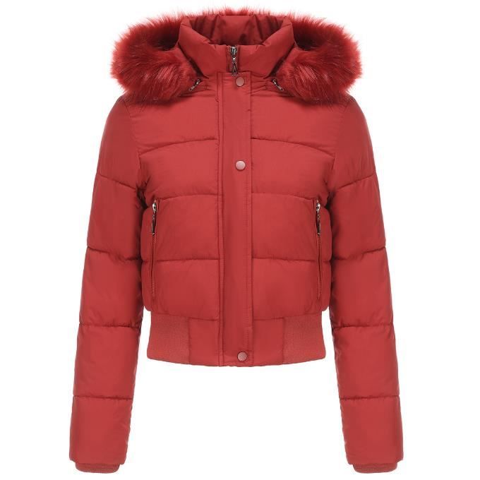 Manteau court matelassé outlet femme