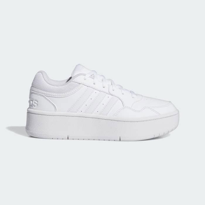 Adidas Chaussures Adidas Hoops 3.0 Bold J pour Fille - Blanc - Lacets - Synthétique