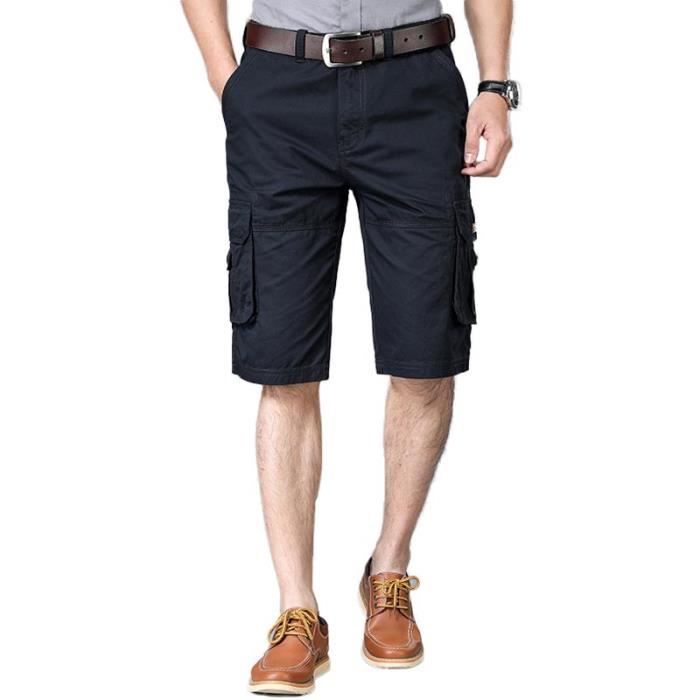 Short Cargo Homme Motif Palmiers - Coton - Neuf Avec étiquettes