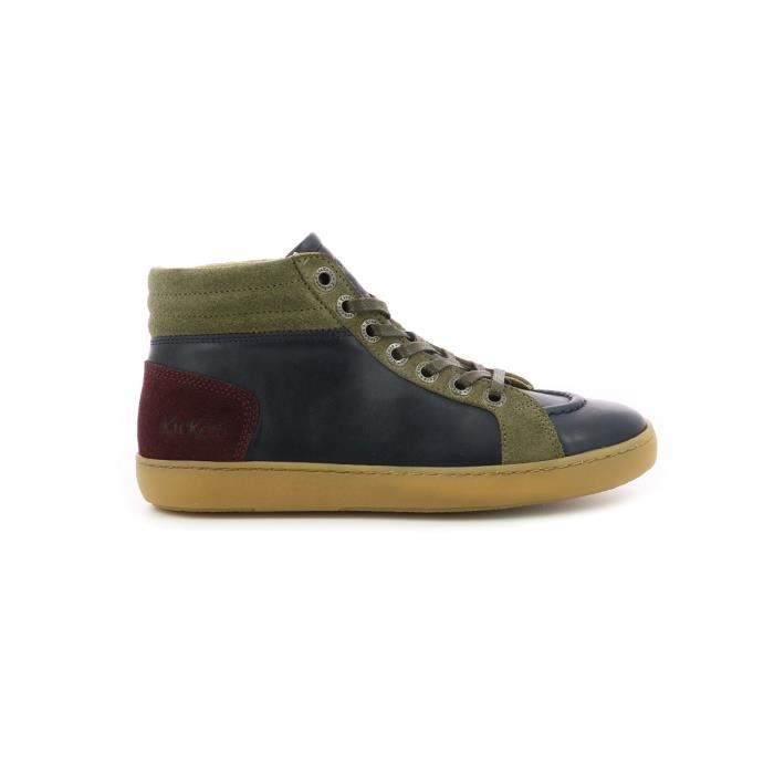 basket haute cuir femme