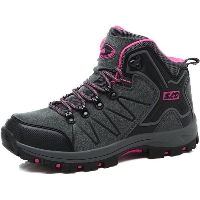 Chaussures Montantes Randonn e Femme Imperm able Su d Cuir