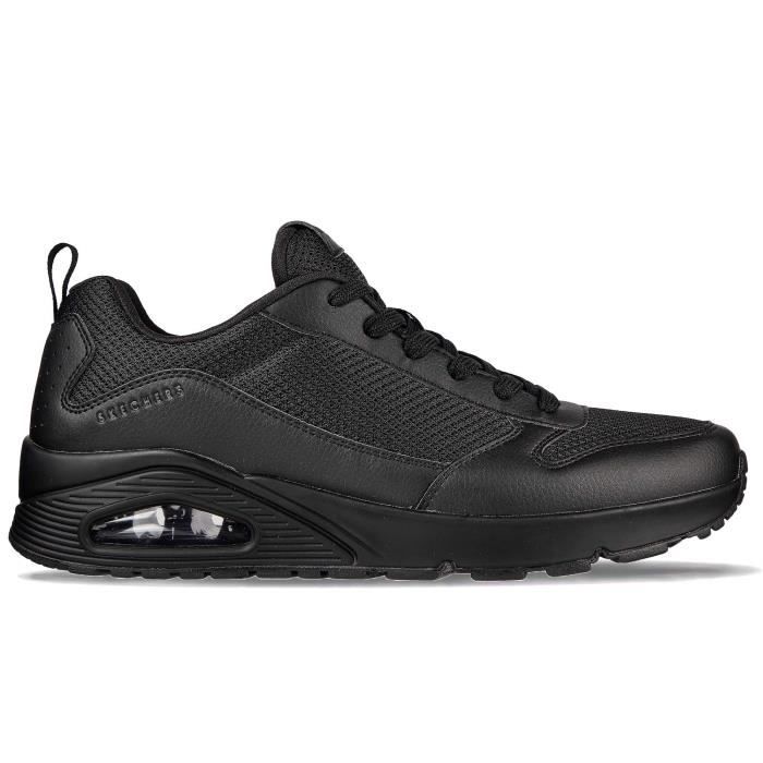 Chaussures Homme SKECHERS Uno Fastime Noir Lacets Synthetique Noir Cdiscount Chaussures