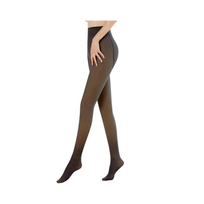 Collant Chaud Femme Hiver Translucide Polaire Opaque Leggings Haute  Thermique 200g Noir Noir - Cdiscount Prêt-à-Porter