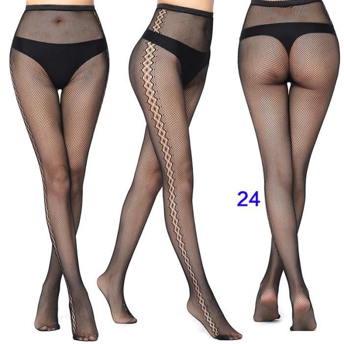 4 Paires De Collants Halloween Femme - Motifs Araignée Et Tête De Mort - Style Gothique Et Résille - Taille Unique Extensible