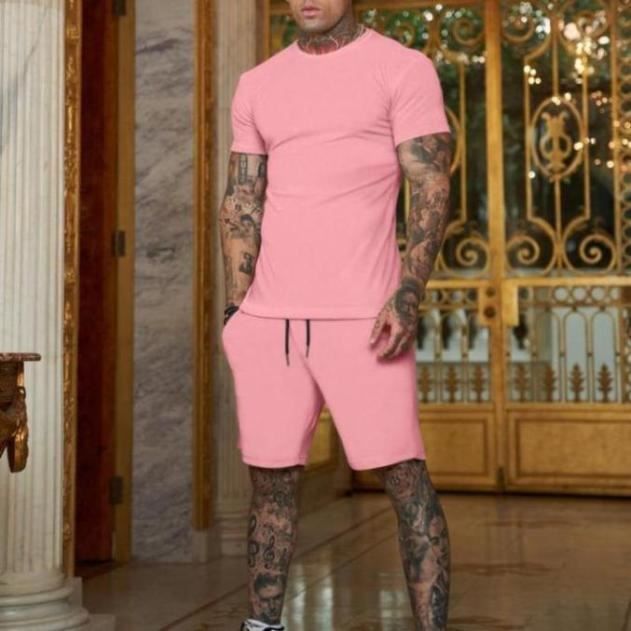 Survetement rose shop homme