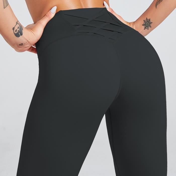 CARRYKING Legging 3/4 Femmes Pantalon De Sport, Jegging Taille Haute Femme Yoga Opaque Doux Corsaire Pantacourt