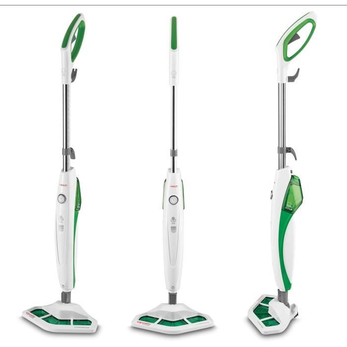 POLTI VAPORETTO SV400 HYGIENE - Balai vapeur - autonomie illimitée - 1500W - 2 accessoires - Vert - Polti