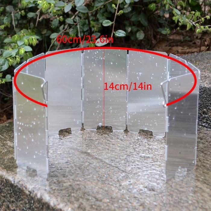 16 Plaques Pare-Vent Pliable En Aluminium Pare-Brise Pour Rechaud De Camping Plein Air Pare Brise Pour Cuisiniere A Gaz 98978090