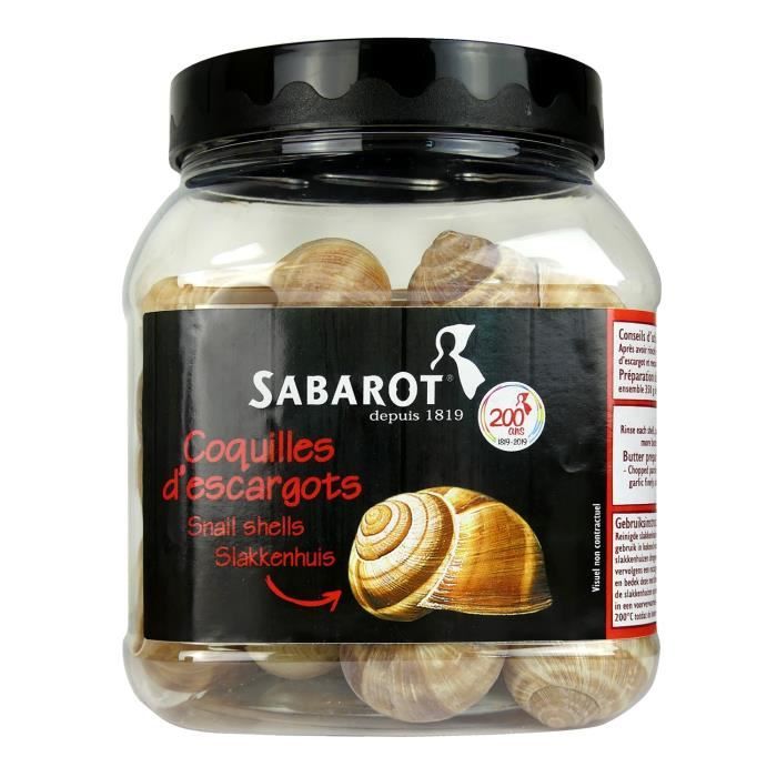 Coquilles d'escargots à garnir pot de 36 pièces Sabarot