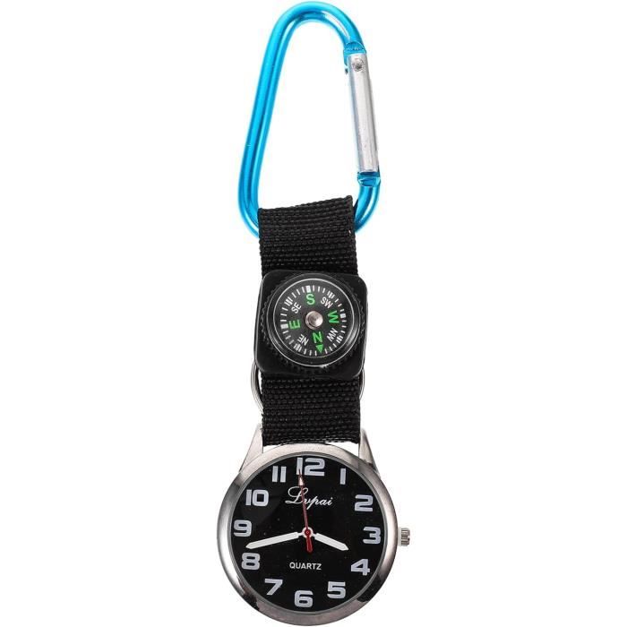 Montre à Clip D'Infirmière Avec Trotteuse - Ciel Étoilé - Aiguilles Lumineuses - Silicone - Pour Soignants & Étudiants