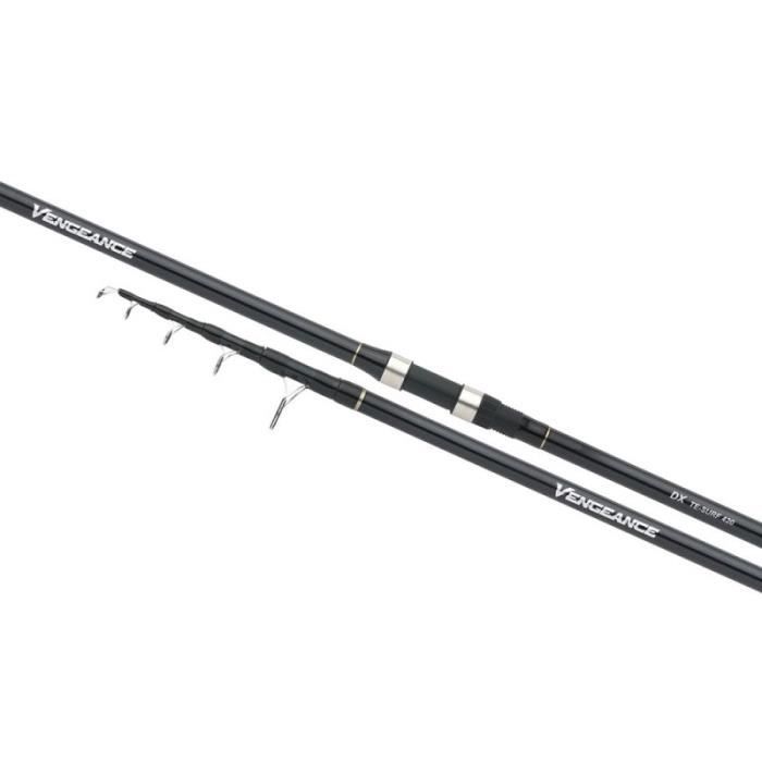 Canne SHIMANO Vengeance Télescopique Carbone 4,50 M – 225 G, Pour Surf Casting, Garantie 2 Ans