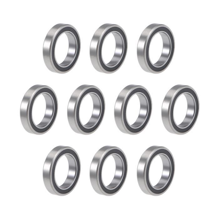 6005-2RS Roulement à billes à gorge profonde 25x47x12mm Roulements en acier chromé à double étanchéité 1-Pack