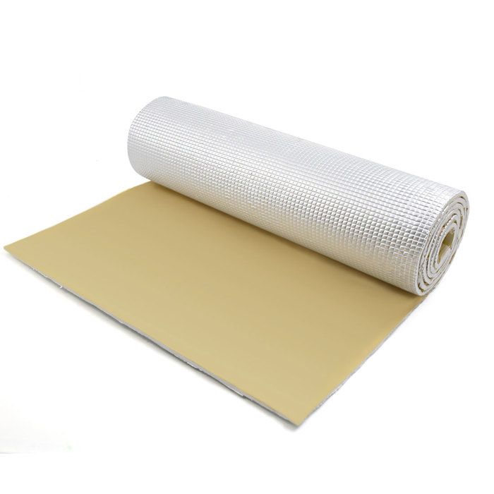 Tapis Isolation Phonique Voiture 80x50cm - 6mm Épaisseur - Réduction Bruit Moteur Et Route