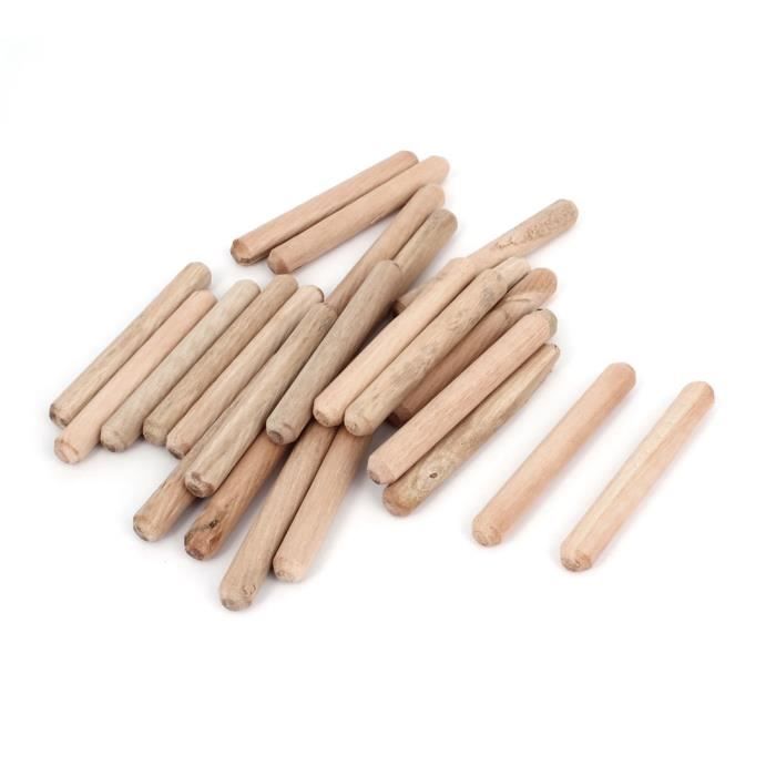 Chevilles En Bois (goujons) 8mm X 40mm - Lot De 120 Pièces - Pour Meubles, Tiroirs, Assemblage