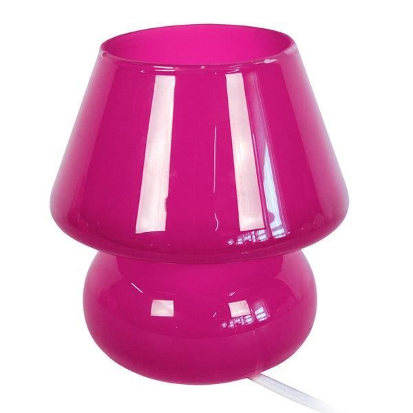 Lampe De Chevet En Verre Satiné Forme Champignon | Leroy Merlin