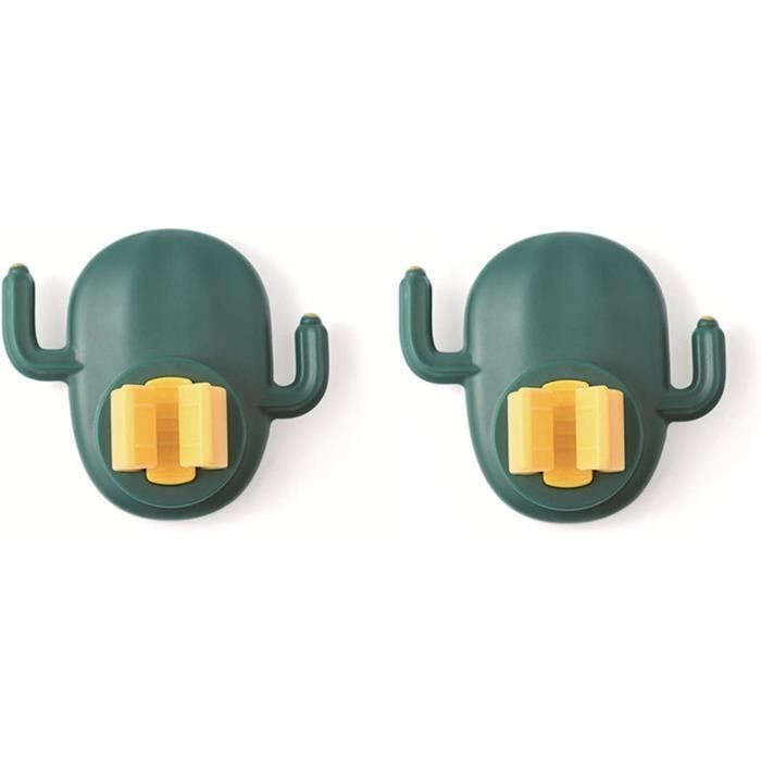 Auvstar Mop Support Avec Crochets,Accroche Balai Mural,Porte Balais