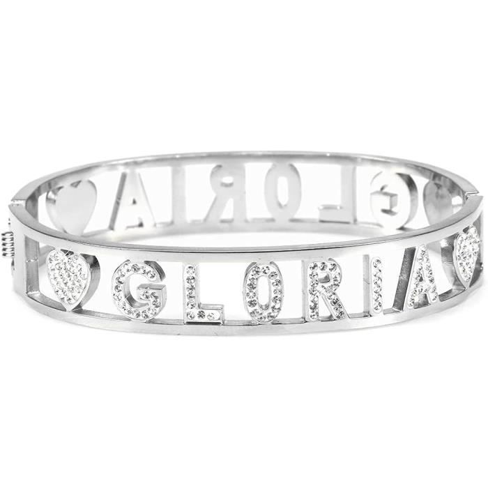 Bracelet Joaillerie - Cuir Véritable Et Acier Avec Zircons - Boucle Ajustable - Neuf Sans Emballage