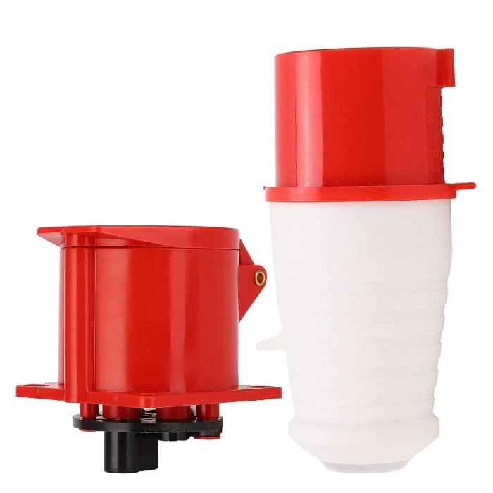 Connecteur Marin Verrouillable 50A 125/250V – Résistant à La Corrosion, 4 Fils