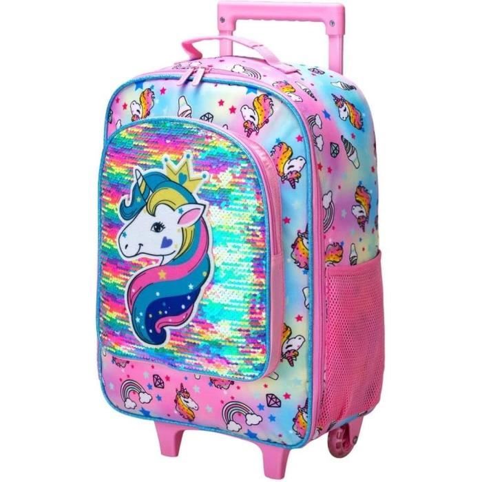 Valise à Roulettes pour Enfants TRUNKI - Cassie Le Chat - Violet et
