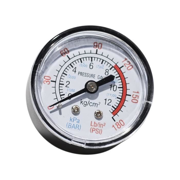 Manomètre Pression Air Comprimé - 0-1200 Kpa - Diamètre 4,3 Cm - Marque Uxcell - Neuf