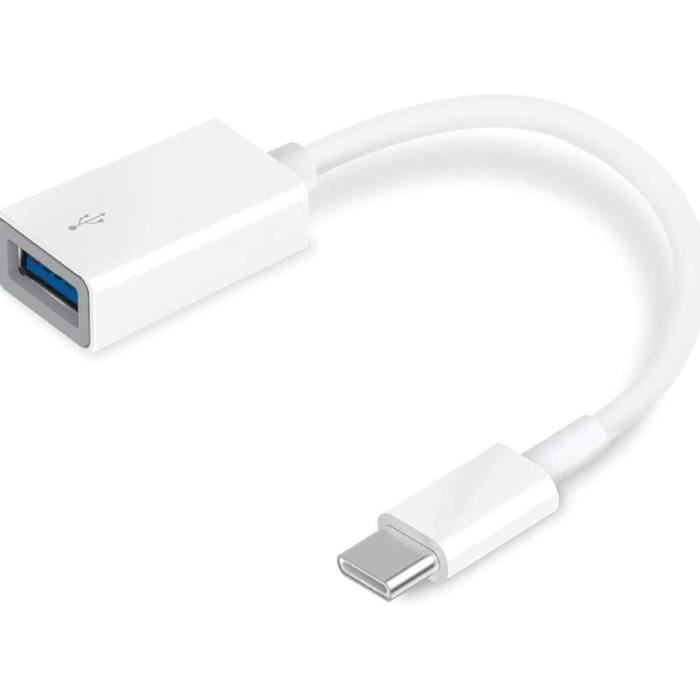 Adaptateur USB Type A vers USB Type-C, White