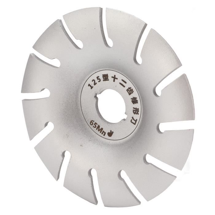 Disque De Sculpture Sur Bois 12 Dents - Alésage 22 Mm - Compatible Meuleuse D'angle 125 Mm - Pour Façonnage Rapide Et Précis - 2