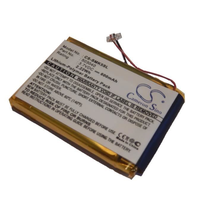 Rechargeable Battery 600mAh for Samsung 503040 YP-K5J YP-K5