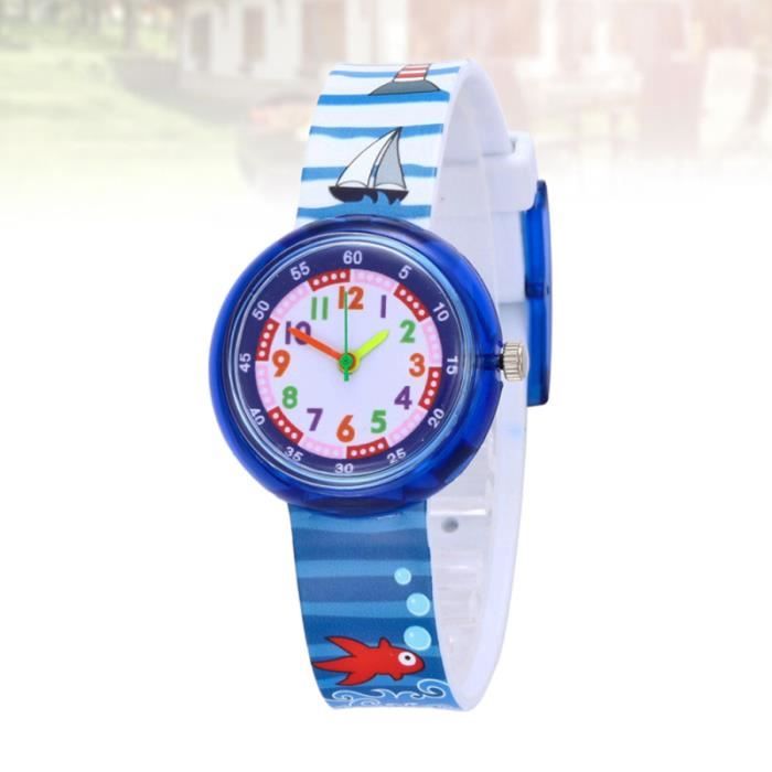 Montre Enfant Digitale Dessin Animé Réglable - Montre Numérique Garçons Filles Avec Bracelet Confort