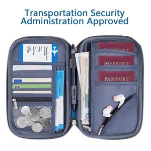 Organisateur De Voyage Triple Pli Pour Passeport – Bleu – Neuf (prix Conseillé 29,99€)