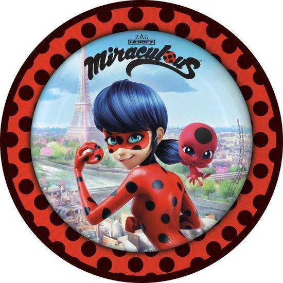Ladybug Miraculous kit Anniversaire 10 Personnes 