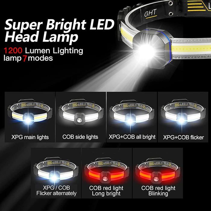 Generic Mini lampe de poche LED avec technologie COB, Rechargeable par